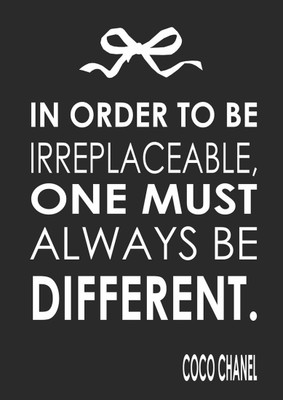 

Akhuratha Wall Poster Always Be Different Paper Print(12 inch X 18 inch, Rolled)