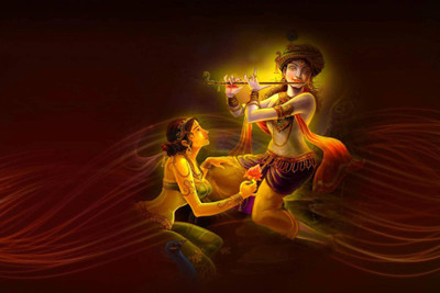 

Akhuratha Wall Poster -lord-krishna-radhe-krishna-- Paper Print(12 inch X 18 inch, Rolled)