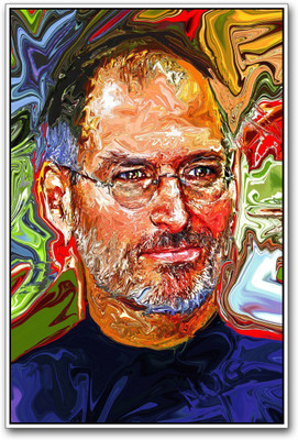 

Wall Poster Steve Jobs Painting Paper Print(12 inch X 18 inch, Rolled)