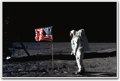 

Wall Poster Astronaut on Moon Paper Print(12 inch X 18 inch, Rolled)