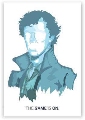 

Wall Poster Sherlock Holmes | Benedict Cumberbatch Vector Modern Paper Print(12 inch X 18 inch, Rolled)