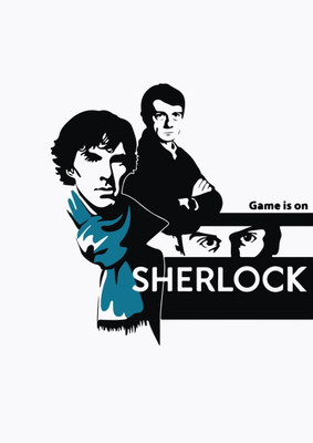 

Aabhaas Wall Poster Sherlock 'Game Is On' Paper Print(12 inch X 18 inch, Rolled)