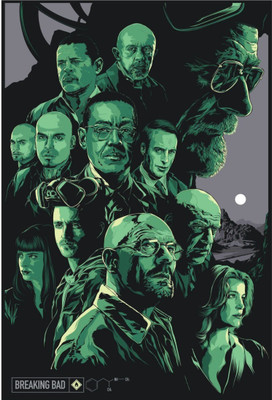 

Wall Poster Breaking Bad All Faces Paper Print(12 inch X 18 inch, Rolled)
