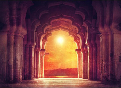 

Aabhaas Wall Poster Old Ruined Arch In Ancient Temple Paper Print(12 inch X 18 inch, Rolled)