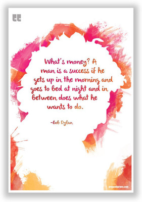 

Aabhaas Wall Poster Bob Dylan Motivational Paper Print(12 inch X 18 inch, Rolled)