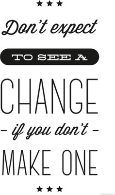 

Aabhaas Wall Poster Be the change you wish to see Paper Print(12 inch X 18 inch, Rolled)