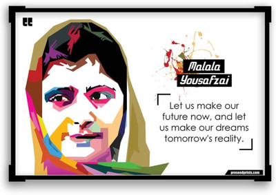

Wall Poster Malala Yousafzai Quote Paper Print(12 inch X 18 inch, Rolled)