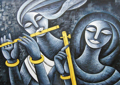 

Akhuratha Wall Poster -religious-krishna-radha-qbdhrk Paper Print(12 inch X 18 inch, Rolled)