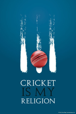 

Wall Poster Cricket Is My Religion Paper Print(12 inch X 18 inch, Rolled)