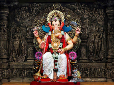 

Aabhaas Wall Poster -ganpati-lord-ganpati- Paper Print(12 inch X 18 inch, Rolled)