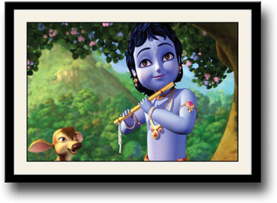 

Wall Poster lord-krishna-playing-flute-asf-dyjz-eayx Paper Print(12 inch X 18 inch, Rolled)