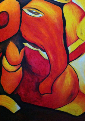 

Akhuratha Wall Poster ganesha-painted-m-ppm-tawczrq Paper Print(12 inch X 18 inch, Rolled)