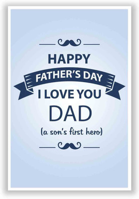 

Akhuratha Wall Poster I Love You Dad | Son | Father's Day Gifts Paper Print(12 inch X 12 inch, Rolled)