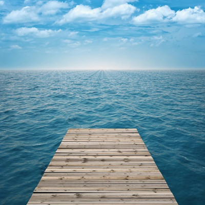 

Aabhaas Wall Poster Wooden Pier Paper Print(12 inch X 18 inch, Rolled)