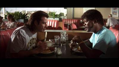 

Aabhaas -movies-pulp-fiction-samuel-l-jackson-john-travolta Wall Poster Paper Print(12 inch X 18 inch, Rolled)