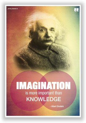 

Wall Poster Albert Einstein for Motivation Paper Print(12 inch X 18 inch, Rolled)