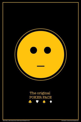 

Aabhaas Wall Poster The Original Poker Face Paper Print(12 inch X 18 inch, Rolled)