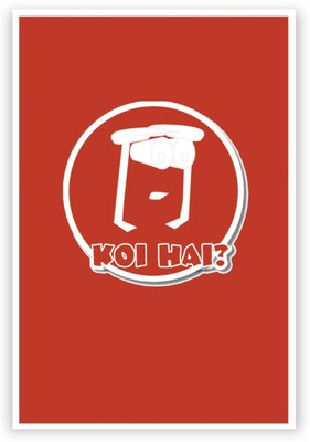 

Aabhaas Wall Poster Koi Hai Desi Emotion Quirky Illustration Funny Humor Reactions Paper Print(12 inch X 18 inch, Rolled)