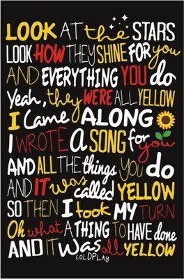 

Akhuratha Coldplay Fine Quality Wall Poster Paper Print(12 inch X 18 inch, Rolled)
