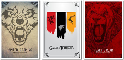 

Wall Poster Game of Thrones Combo Paper Print(12 inch X 18 inch, Rolled)