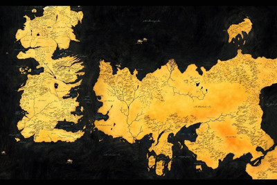 

Wall Poster Game of Thrones Map in Paper Print(12 inch X 18 inch, Rolled)