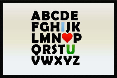 

Wall Poster Language Of Love Wood By Paper Print(12 inch X 18 inch, Rolled)