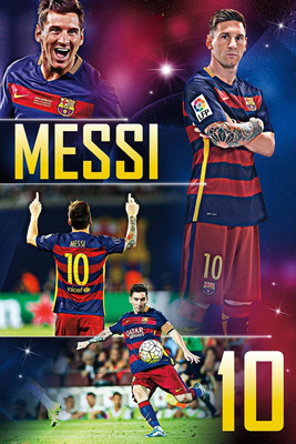 

Aabhaas Lionel Messi Fine Quality Wall Poster Paper Print(12 inch X 18 inch, Rolled)