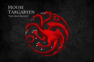 

Aabhaas Wall Poster Fire and Blood House Targaryen Red Sigil Paper Print(12 inch X 18 inch, Rolled)