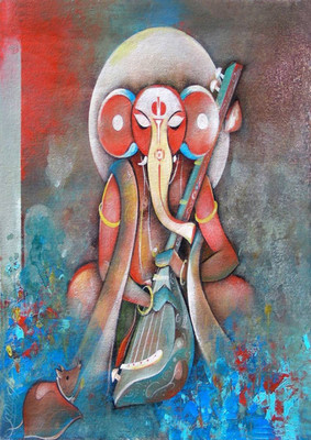 

Aabhaas Wall Poster -religious-ganesha-fpkbrrr Paper Print(12 inch X 18 inch, Rolled)