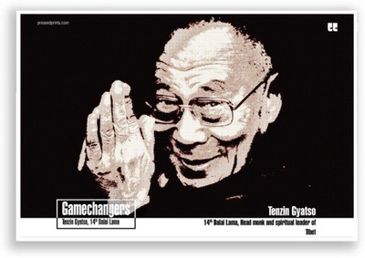 

Wall Poster The Gamechangers Tenzin GyatsoDalai Lama Paper Print(12 inch X 18 inch, Rolled)