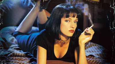 

uma-thurman-movies-pulp-fiction-smokes-cigarettes Wall Poster Paper Print(12 inch X 18 inch, Rolled)