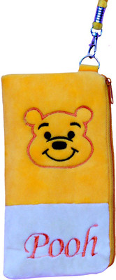 

TITLEE YELLOW MOBILE POUCH Mobile Pouch(Yellow, White), White;yellow