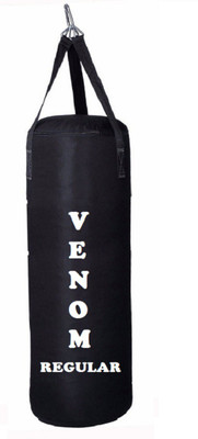

Venom REGULAR 2.5 FEET LONG, CANVAS MATERIAL, BLACK COLOR, UNFILLED WITH STRAPS Hanging Bag(2.5, 30 kg)