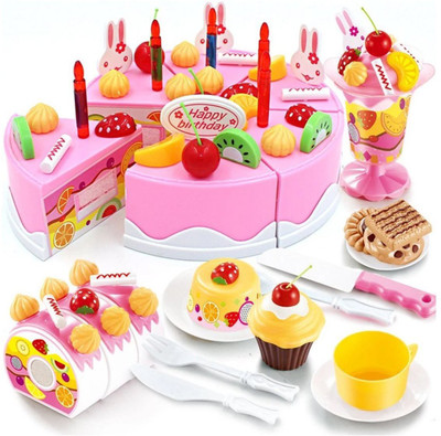

Flipzon DIY Birthday Cake Toy For Kids, 75 Pieces, Multi Color