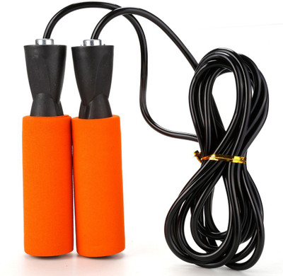 

Woody Orange Foam Handle Ball Bearing Skipping Rope(Orange, Black, Length: 274 cm)