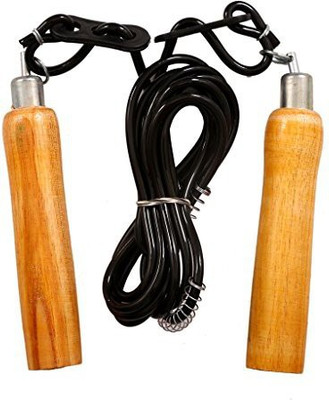 

Woody Wooden Black Freestyle Skipping Rope(Black, Yellow, Length: 274 cm)