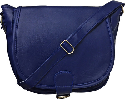 

FashionCops Girls Casual Blue PU Sling Bag