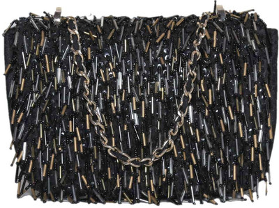 

Diwaah Women Evening/Party Black Cotton Hand-held Bag