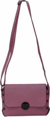 

ALIVE Women Casual Pink Leatherette Shoulder Bag