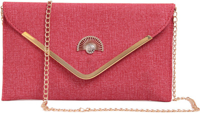 

Fiona Trends Women Casual Red Rexine, PU Sling Bag