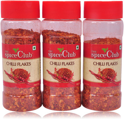 

The Spice Club Chilli Flakes 60 gm Pet Jar (Pack Of 3) - ( Pure Spice, Hot, 100 % Natural & Seasoning) -(3 x 60 g)