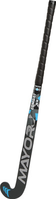 Mayor Combat 5X Hockey Stick - 37.5 inch(Black, Blue)