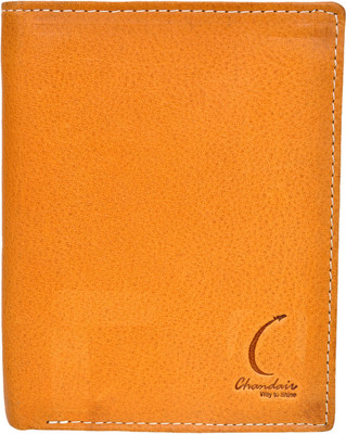 

Chandair Men Yellow Genuine Leather Wallet(7 Card Slots), Honey yellow
