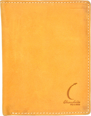 

Chandair Men Yellow Genuine Leather Wallet(7 Card Slots), Tuscan sun yellow