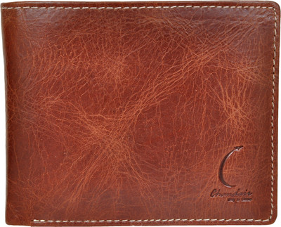 

Chandair Men Brown Genuine Leather Wallet(7 Card Slots), Auburn brown