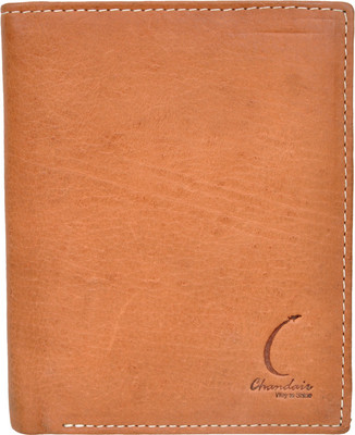 

Chandair Men Brown Genuine Leather Wallet(7 Card Slots), Camel brown
