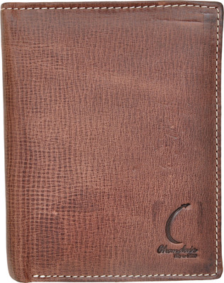 

Chandair Men Brown Genuine Leather Wallet(7 Card Slots), Metallic brown