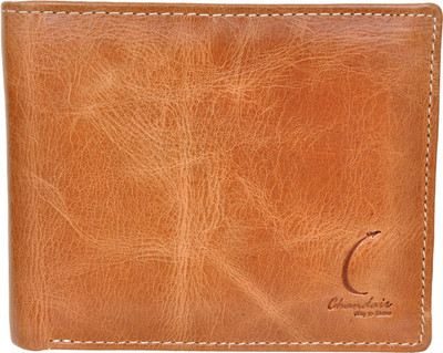 

Chandair Men Brown Genuine Leather Wallet(8 Card Slots), Dark tawny
