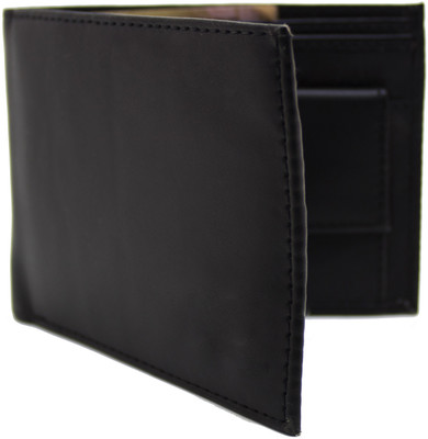

Nietz Men Black Genuine Leather Wallet(3 Card Slots)