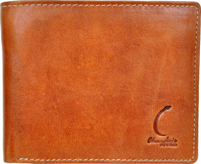 

Chandair Men Brown Genuine Leather Wallet(8 Card Slots), Light walnut